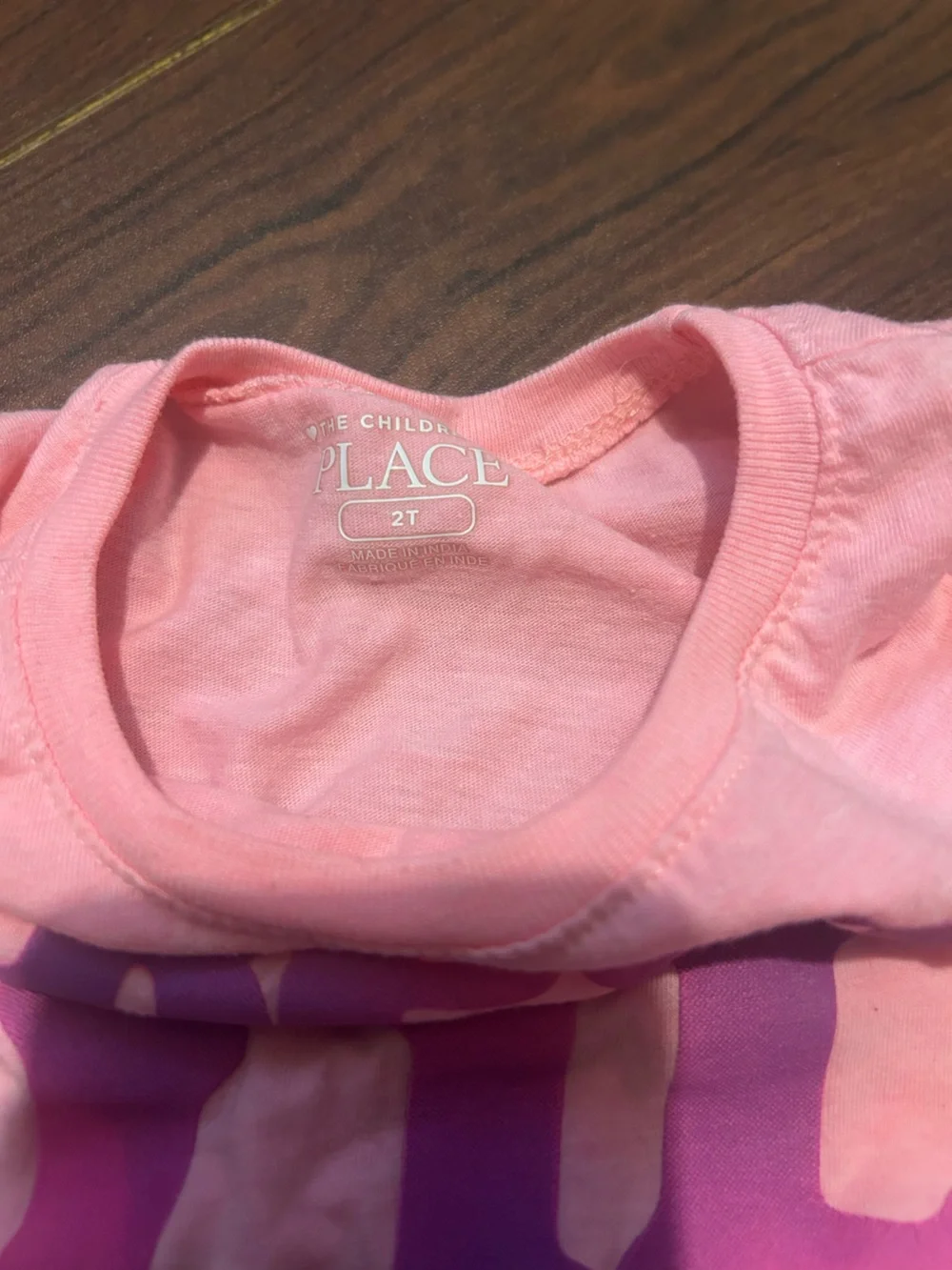 The Children's Place Pink Tee with Purple-Pink 